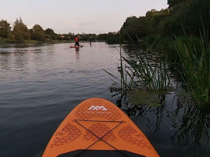 Lorraine on a SUP Board